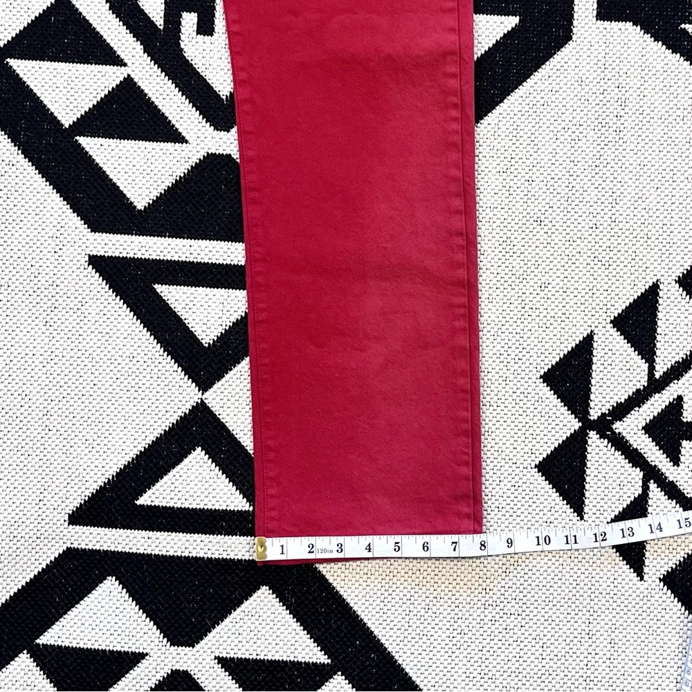 Replay Vintage M909 Straight Leg Jeans in Red Size 31 Waist - Picture 5 of 12